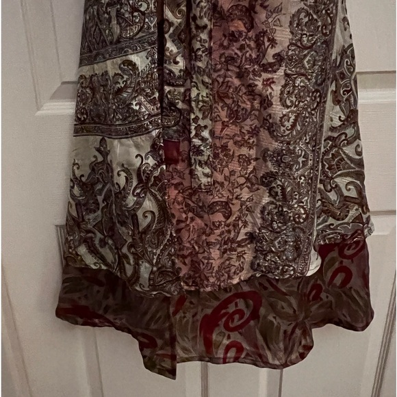 Silk one size wrap around skirt-Kaniza- Imported- 36” Length- NEW - Picture 3 of 14